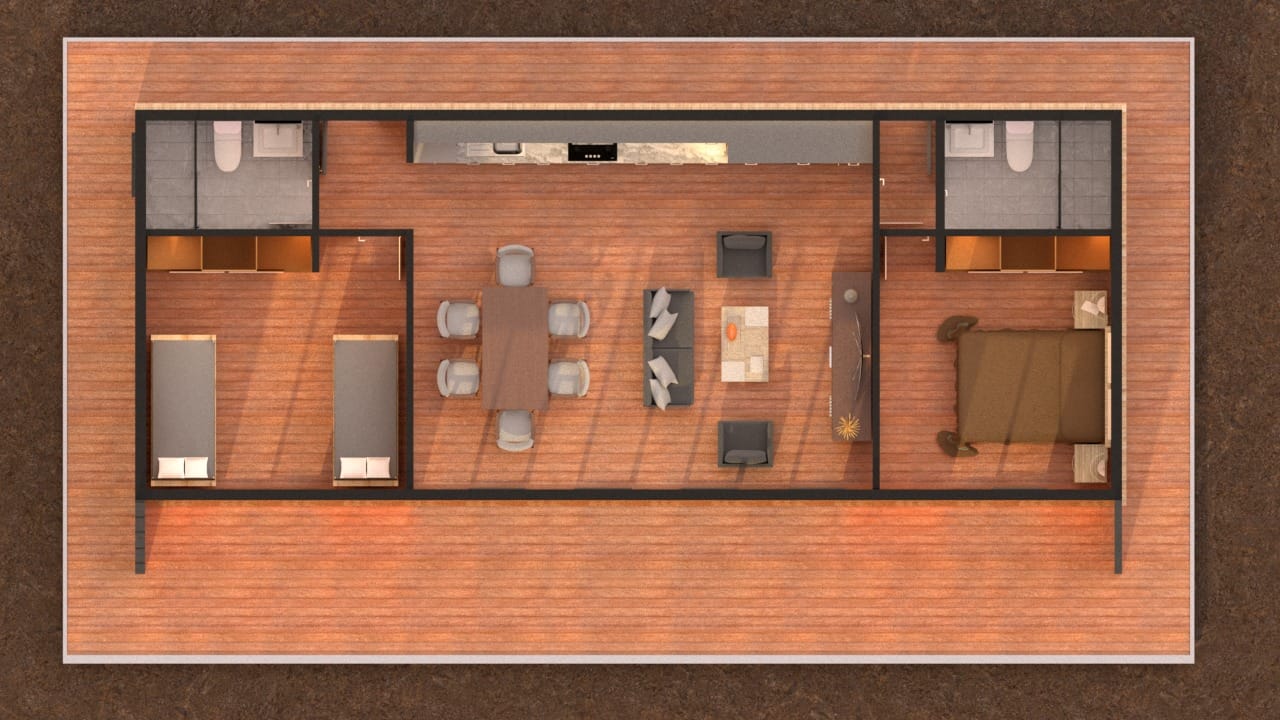 Casa Araucaria - Planta de distribución